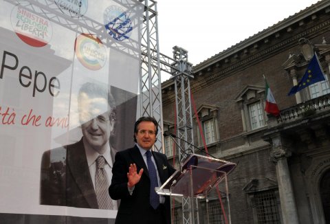 Fausto Pepe all'apertura della campagna elettorale